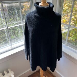 One Meter Cozy Black Turtleneck Sweater